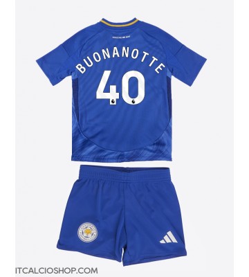 Leicester City Facundo Buonanotte #40 Prima Maglia Bambino 2024-25 Manica Corta (+ Pantaloni corti)